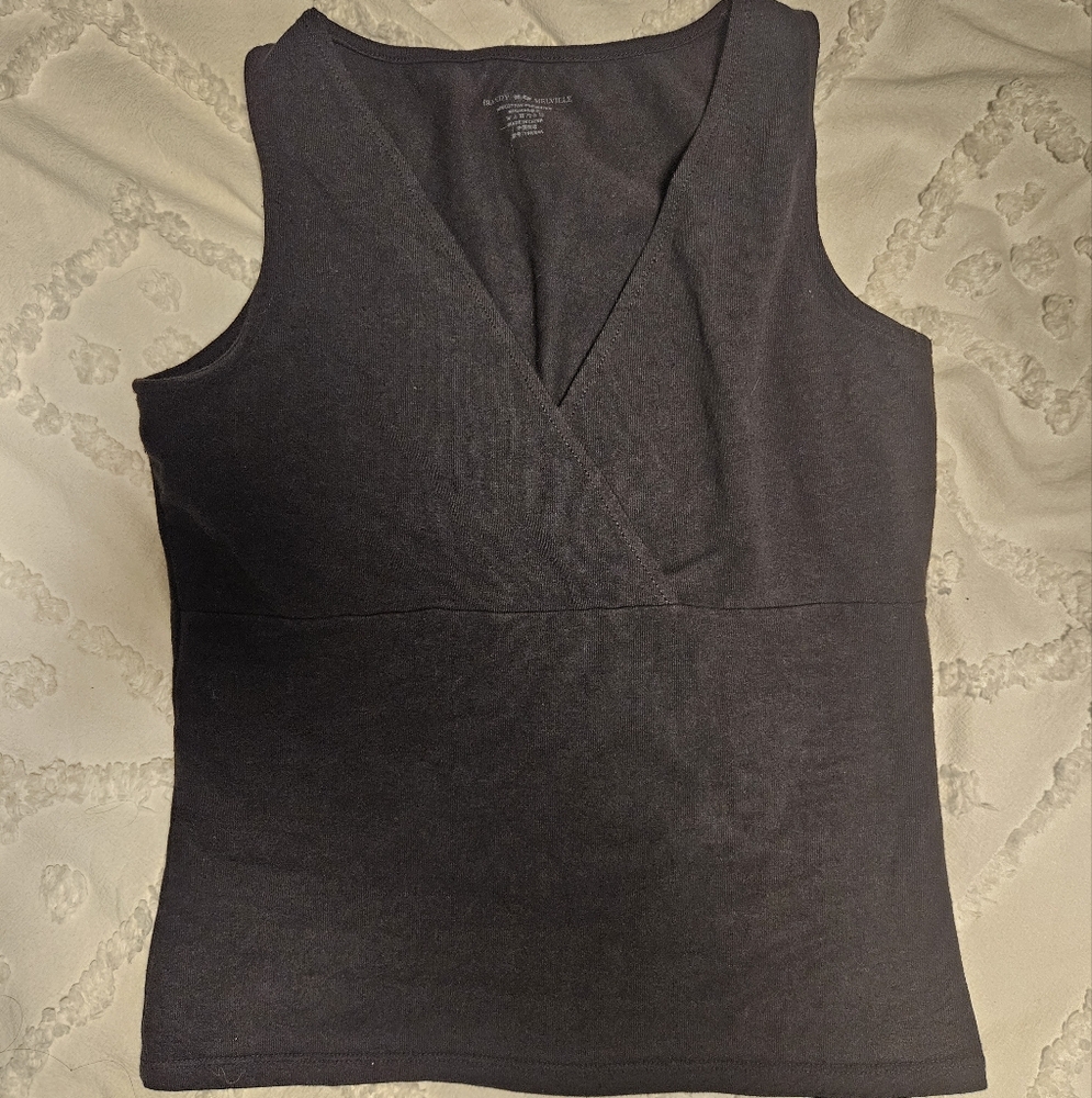 Brandy Melville Black Wrap Tank Top